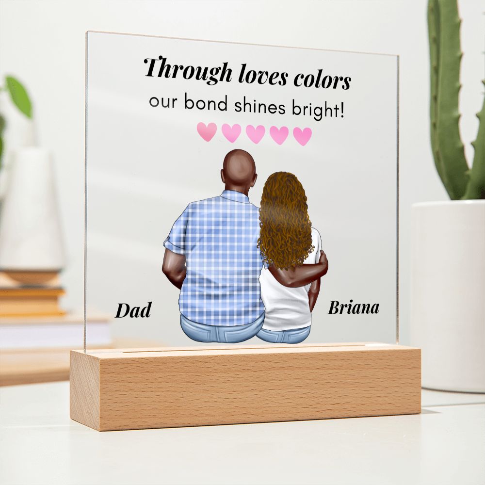 [Almost Sold Out] Through Loves Colors - Personalized Father's Day Acrylic Plaque