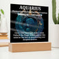 [Almost Sold Out] Aquarius Acrylic Square Plaque