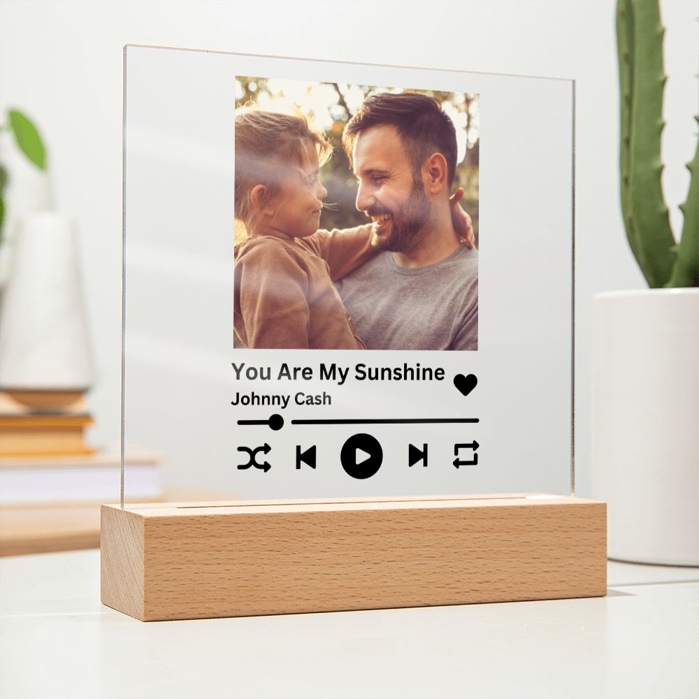 [Almost Sold Out] Personalized Father and Child Music Acrylic Plaque