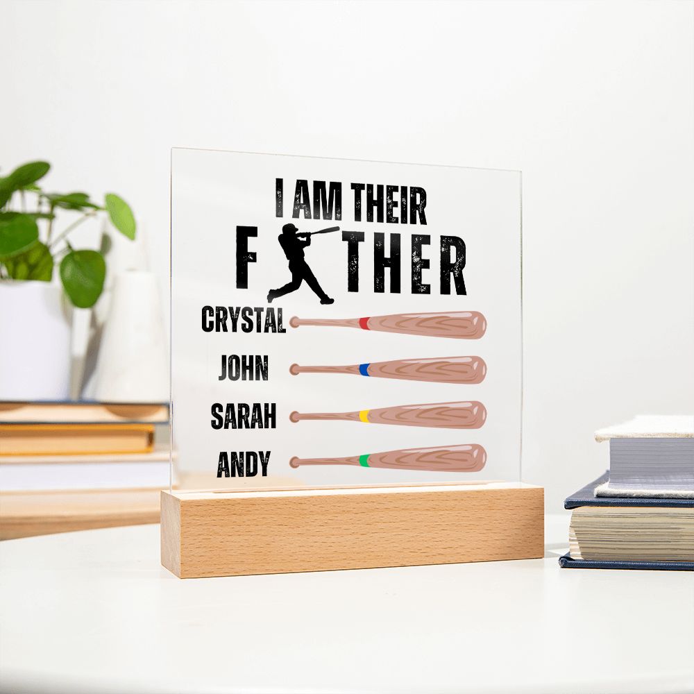 [Almost Sold Out] Custom Baseball Father's Acrylic Plaque
