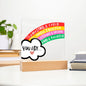 [Almost Sold Out] Rainbow You Are Affirmations - Acrylic Plaque