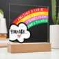 [Almost Sold Out] Rainbow You Are Affirmations - Acrylic Plaque