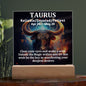 [Almost Sold Out] Taurus Acrylic Square Plaque