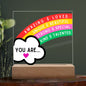 [Almost Sold Out] Kids Positive Daily Affirmations Rainbow Acrylic Plaque