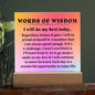 [Almost Sold Out] Words of Wisdom - Pink Gradient Acrylic Plaque