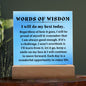 [Almost Sold Out] Words of Wisdom - Blue Acrylic Plaque