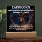 [Almost Sold Out] Capricorn Acrylic Square Plaque