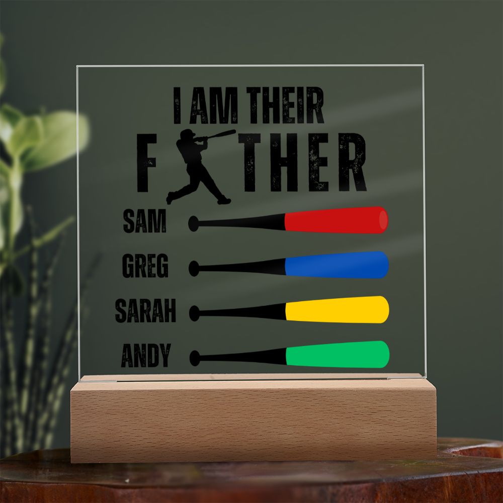 [Almost Sold Out] Baseball Personalized Father's Acrylic Plaque