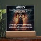 [Almost Sold Out] Aries Acrylic Square Plaque