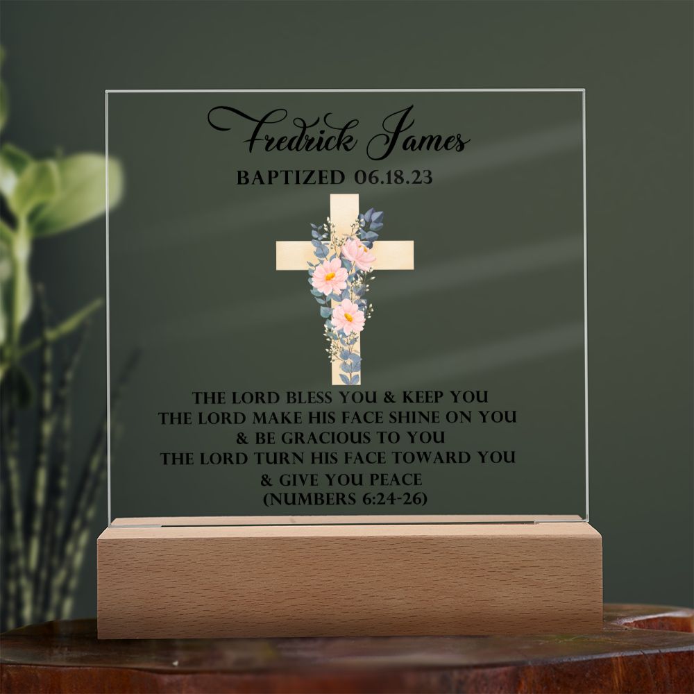[Almost Sold Out] Personalized Baptism Acrylic Plaque Gift For Loved Ones