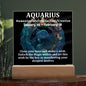 [Almost Sold Out] Aquarius Acrylic Square Plaque
