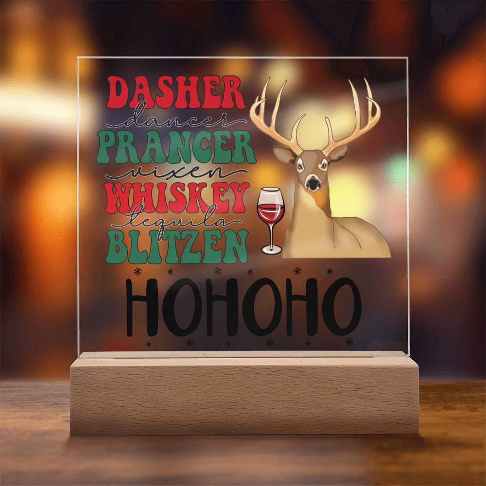 [Almost Sold Out] Dasher Prancer Acrylic Square Plaque