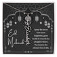 [Almost Sold Out] Black and White I Pray You Have More Happiness Eid Mubarak Flower Name Necklace