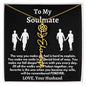 To My Soulmate - Love, Your Husband Flower Name Necklace