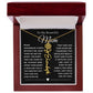 [ALMOST SOLD OUT] To My Beautiful Mom Heart Flower Name Necklace