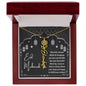 I Thank Allah for Bringing You Into My Life Eid Mubarak Black and White Lanterns Flower Name Necklace