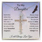 [ALMOST SOLD OUT] Cross To My Daughter Flower Name Necklace