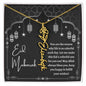 You Are the Reason Eid Mubarak Flower Name Necklace