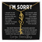 [Almost Sold Out] I'm Sorry Apologies By The Heart Flower Name Necklace