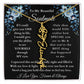 [ALMOST SOLD OUT] To My Beautiful Soulmate Blue Flower Name Necklace