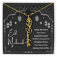 [Almost Sold Out] Black and White I Pray You Have More Happiness Eid Mubarak Flower Name Necklace