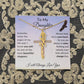 [ALMOST SOLD OUT] Cross To My Daughter Flower Name Necklace