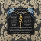 [ALMOST SOLD OUT] To My Beautiful Soulmate Blue Flower Name Necklace