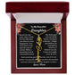 [ALMOST SOLD OUT] To My Beautiful Daughter Love, Mom Flower Name Necklace