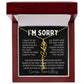 [Almost Sold Out] I'm Sorry Apologies By The Heart Flower Name Necklace
