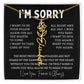 [Almost Sold Out] I'm Sorry Apologies By The Heart Flower Name Necklace