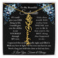 [ALMOST SOLD OUT] To My Beautiful Soulmate Blue Flower Name Necklace