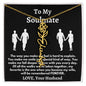 To My Soulmate - Love, Your Husband Flower Name Necklace