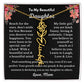 [ALMOST SOLD OUT] To My Beautiful Daughter Love, Mom Flower Name Necklace