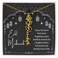 [Almost Sold Out] Black and White I Pray You Have More Happiness Eid Mubarak Flower Name Necklace