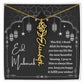 [Almost Sold Out] I thank Allah For Bringing You Into My Life Eid Mubarak Black and White Lanterns Flower Name Necklace