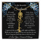[ALMOST SOLD OUT] To My Beautiful Soulmate Blue Flower Name Necklace