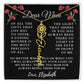 [Almost Sold Out] Floral Dear Mom Flower Name Necklace