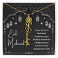 [Almost Sold Out] Black and White I Pray You Have More Happiness Eid Mubarak Flower Name Necklace