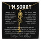 [Almost Sold Out] I'm Sorry Apologies By The Heart Flower Name Necklace