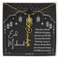 [Almost Sold Out] I thank Allah For Bringing You Into My Life Eid Mubarak Black and White Lanterns Flower Name Necklace