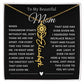 [ALMOST SOLD OUT] To My Beautiful Mom Heart Flower Name Necklace