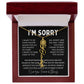 [Almost Sold Out] I'm Sorry Apologies By The Heart Flower Name Necklace