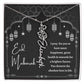 [Almost Sold Out] Black and White I Pray You Have More Happiness Eid Mubarak Flower Name Necklace