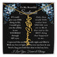 [ALMOST SOLD OUT] To My Beautiful Soulmate Blue Flower Name Necklace