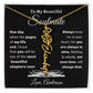 [ALMOST SOLD OUT] To My Beautiful Soulmate Chapters Flower Name Necklace