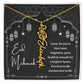 [Almost Sold Out] Black and White I Pray You Have More Happiness Eid Mubarak Flower Name Necklace