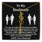 To My Soulmate - Love, Your Husband Flower Name Necklace