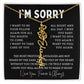 [Almost Sold Out] I'm Sorry Apologies By The Heart Flower Name Necklace