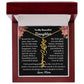 [ALMOST SOLD OUT] To My Beautiful Daughter Love, Mom Flower Name Necklace