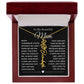 [ALMOST SOLD OUT] To My Beautiful Mom Heart Flower Name Necklace